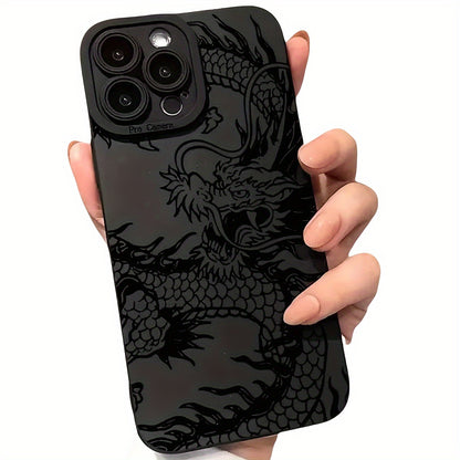 Dragon Pattern Shockproof TPU Case for iPhone  Couple Edition