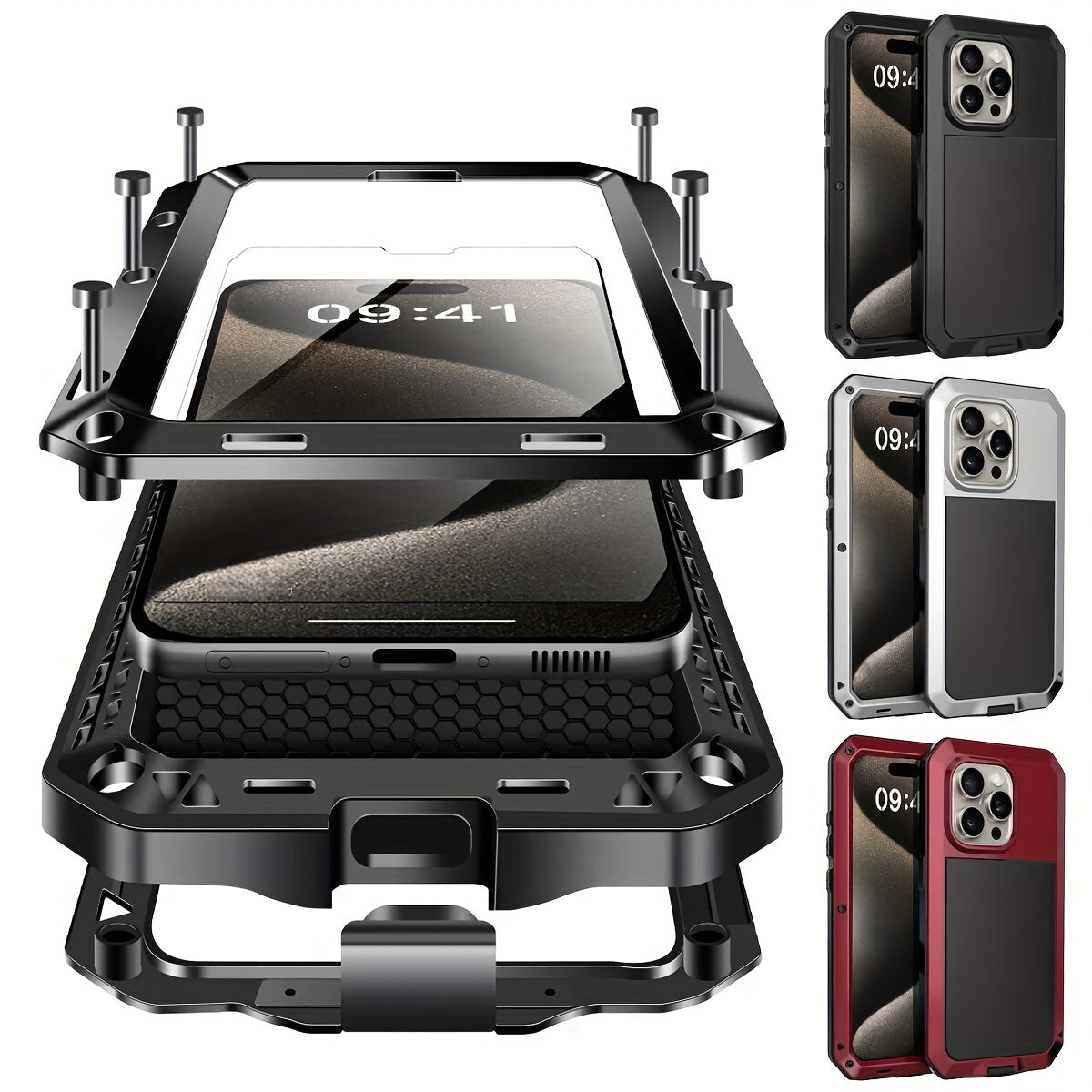 HeavyDuty Metal Case for iPhone with 360 Protection