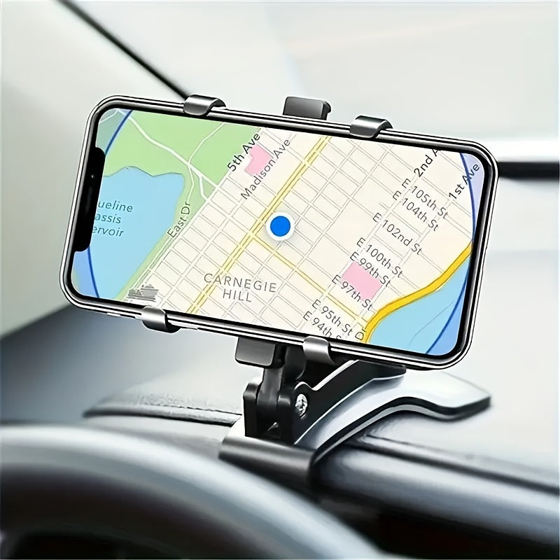 Secure Adjustable Dashboard Phone Mount for iPhone  Samsung