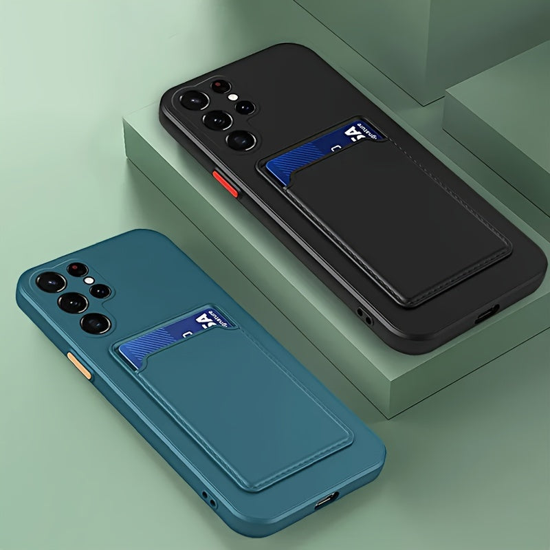 SingleColor Silicone Card Case for Samsung Galaxy Devices