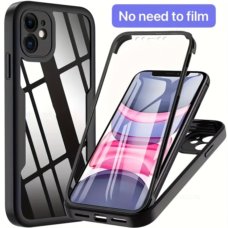 Luxury Shockproof Transparent Case for iPhone Models 1116