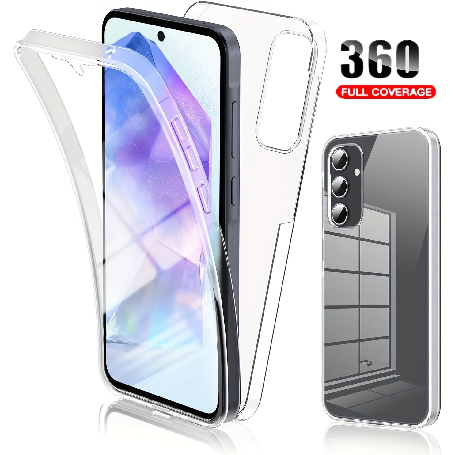 360 FullBody Clear Case for Samsung Galaxy Models